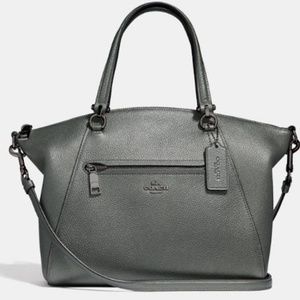 NWT Coach Prairie Satchel Style # 22788 Original Packaging Metallic Graphite